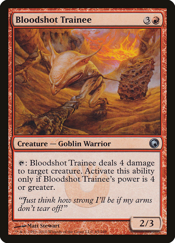 Bloodshot Trainee [Scars of Mirrodin] | Black Swamp Games
