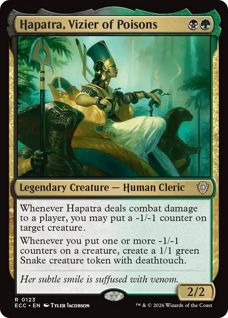 Hapatra, Vizier of Poisons [Lorwyn Eclipsed Commander] | Black Swamp Games