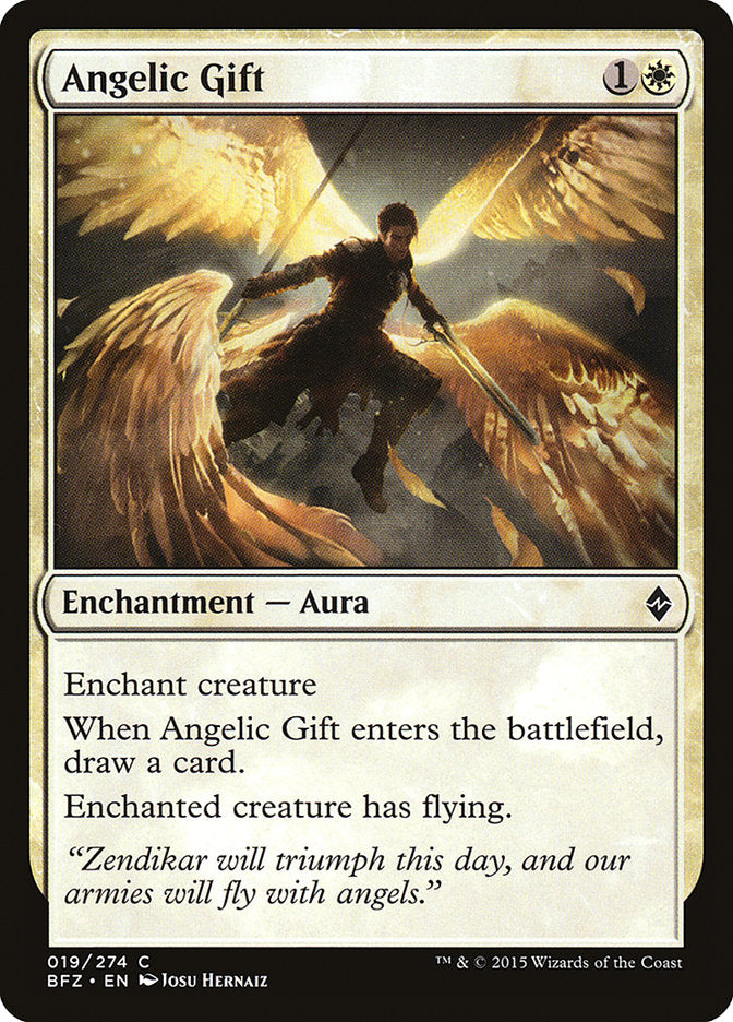 Angelic Gift [Battle for Zendikar] | Black Swamp Games