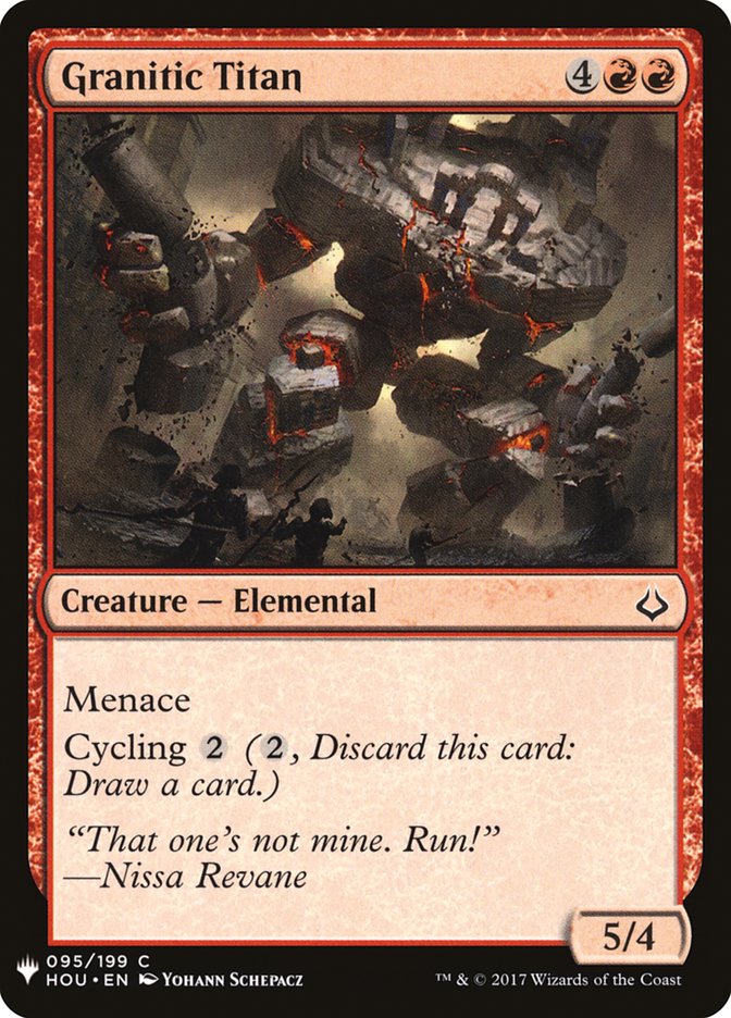 Granitic Titan [Mystery Booster] | Black Swamp Games