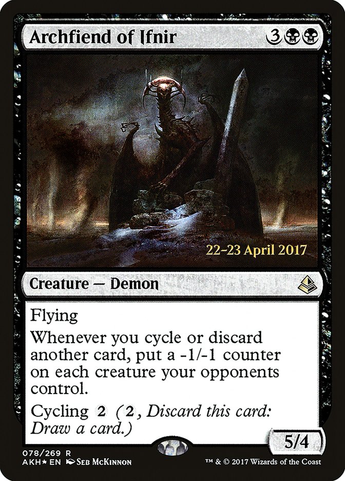 Archfiend of Ifnir [Amonkhet Prerelease Promos] | Black Swamp Games
