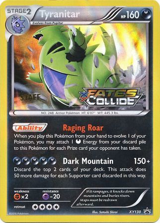 Tyranitar (XY130) (Staff) [XY: Black Star Promos] | Black Swamp Games