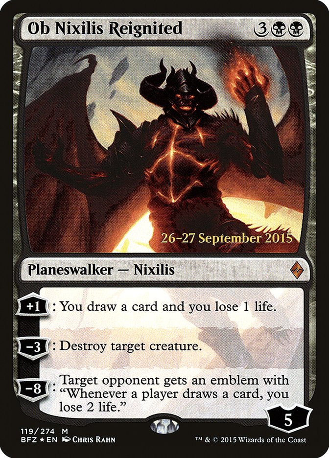 Ob Nixilis Reignited [Battle for Zendikar Prerelease Promos] | Black Swamp Games