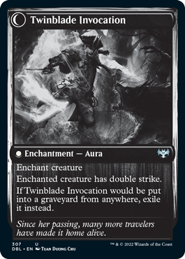 Twinblade Geist // Twinblade Invocation [Innistrad: Double Feature] | Black Swamp Games