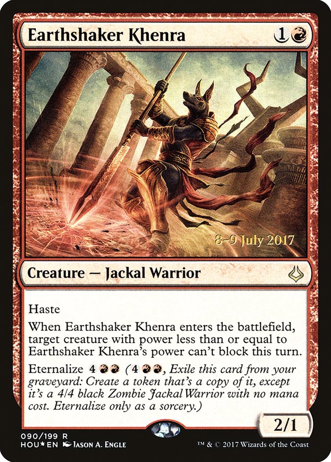 Earthshaker Khenra [Hour of Devastation Prerelease Promos] | Black Swamp Games