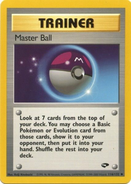 Master Ball (116/132) [Gym Challenge Unlimited] | Black Swamp Games