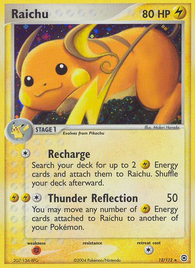Raichu (12/112) [EX: FireRed & LeafGreen] | Black Swamp Games