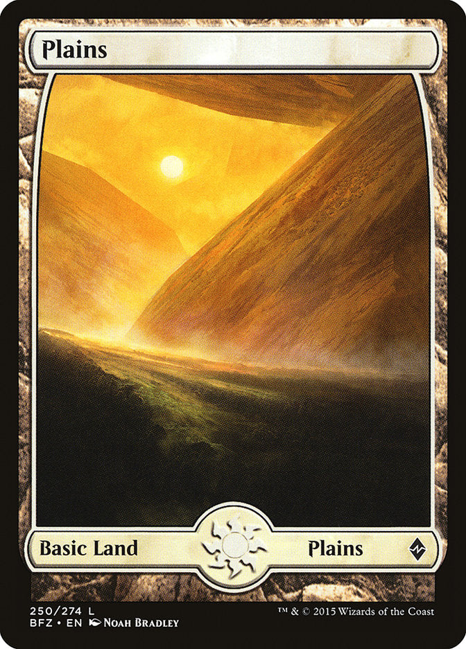 Plains (250) (Full Art) [Battle for Zendikar] | Black Swamp Games