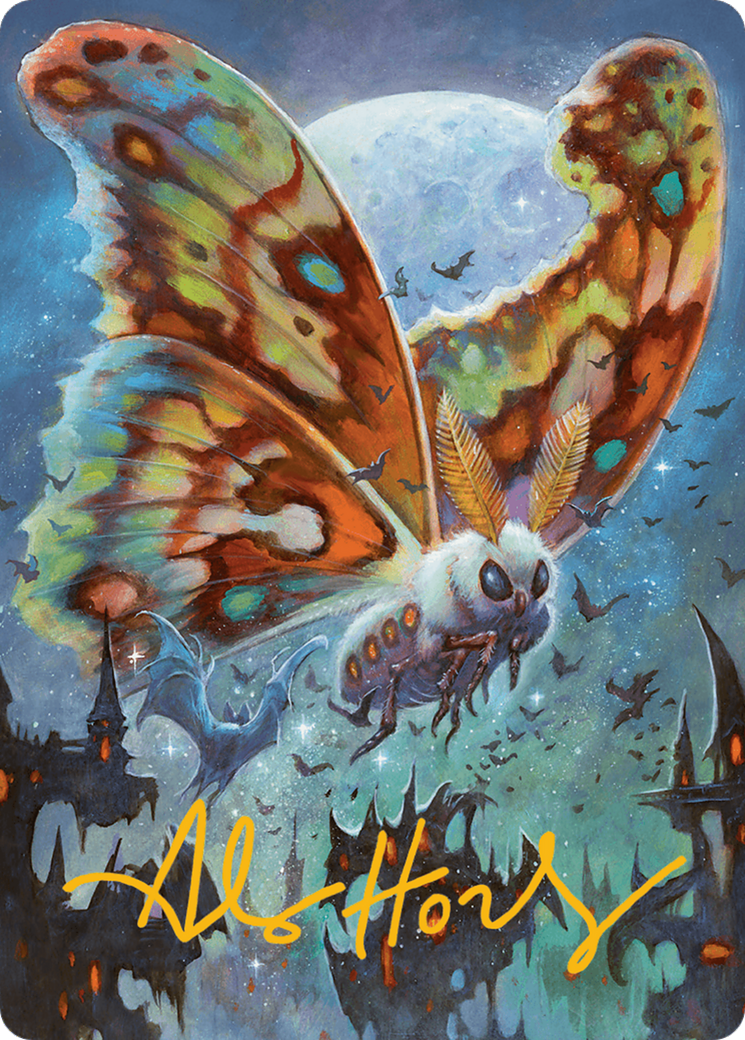 Luminous Broodmoth Art Card (Gold-Stamped Signature) [Bloomburrow Art Series] | Black Swamp Games