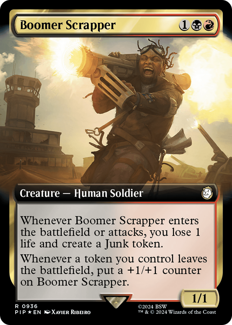 Boomer Scrapper (Extended Art) (Surge Foil) [Fallout] | Black Swamp Games