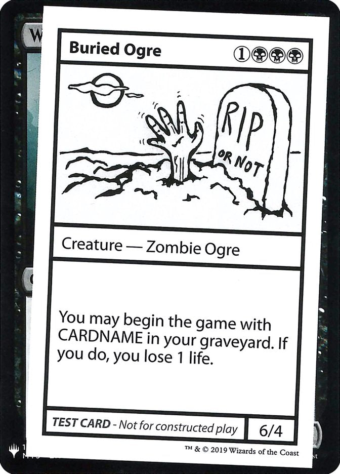 Buried Ogre [Mystery Booster Playtest Cards] | Black Swamp Games