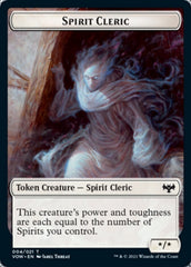 Blood // Spirit Cleric Double-Sided Token [Innistrad: Crimson Vow Tokens] | Black Swamp Games