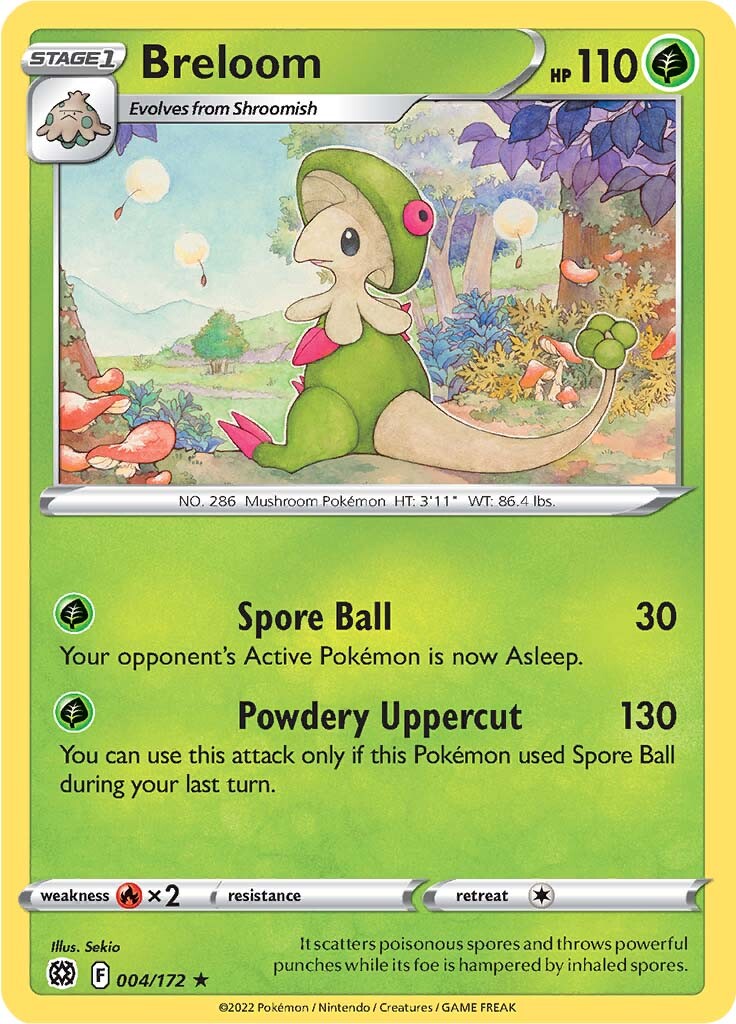 Breloom (004/172) [Sword & Shield: Brilliant Stars] | Black Swamp Games