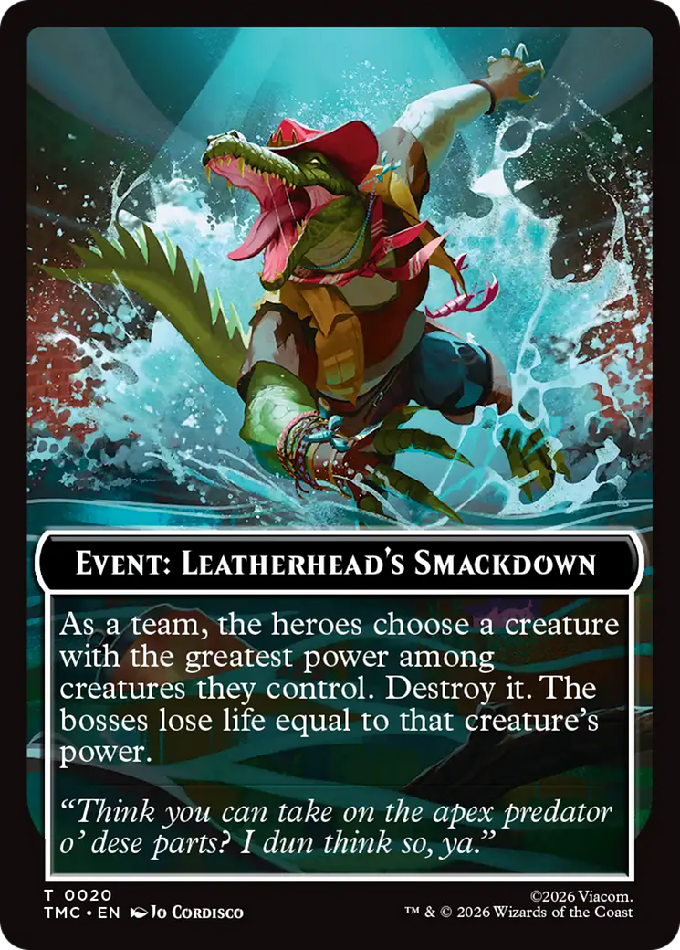 Event: Leatherhead's Smackdown [Teenage Mutant Ninja Turtles Commander Tokens] | Black Swamp Games