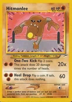 Hitmonlee (42/105) [Neo Destiny Unlimited] | Black Swamp Games