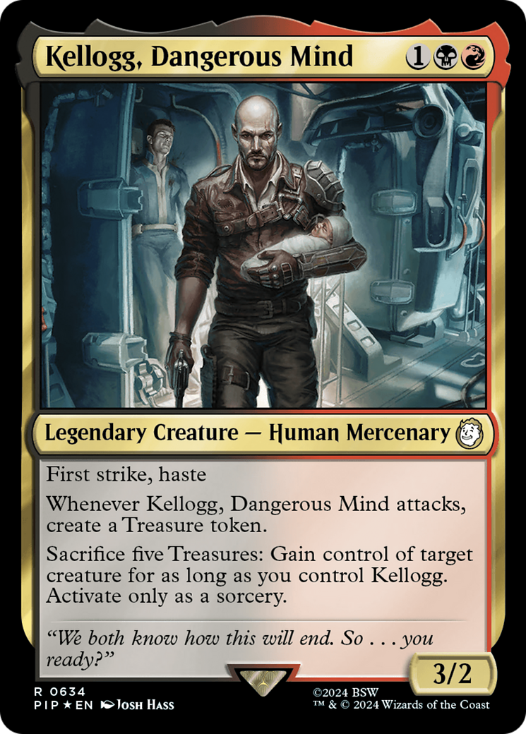 Kellogg, Dangerous Mind (Surge Foil) [Fallout] | Black Swamp Games