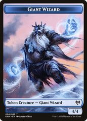 Human Warrior // Giant Wizard Double-Sided Token [Kaldheim Tokens] | Black Swamp Games