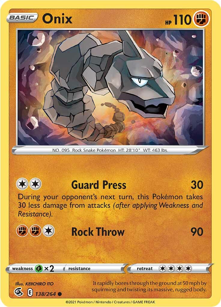 Onix (138/264) [Sword & Shield: Fusion Strike] | Black Swamp Games