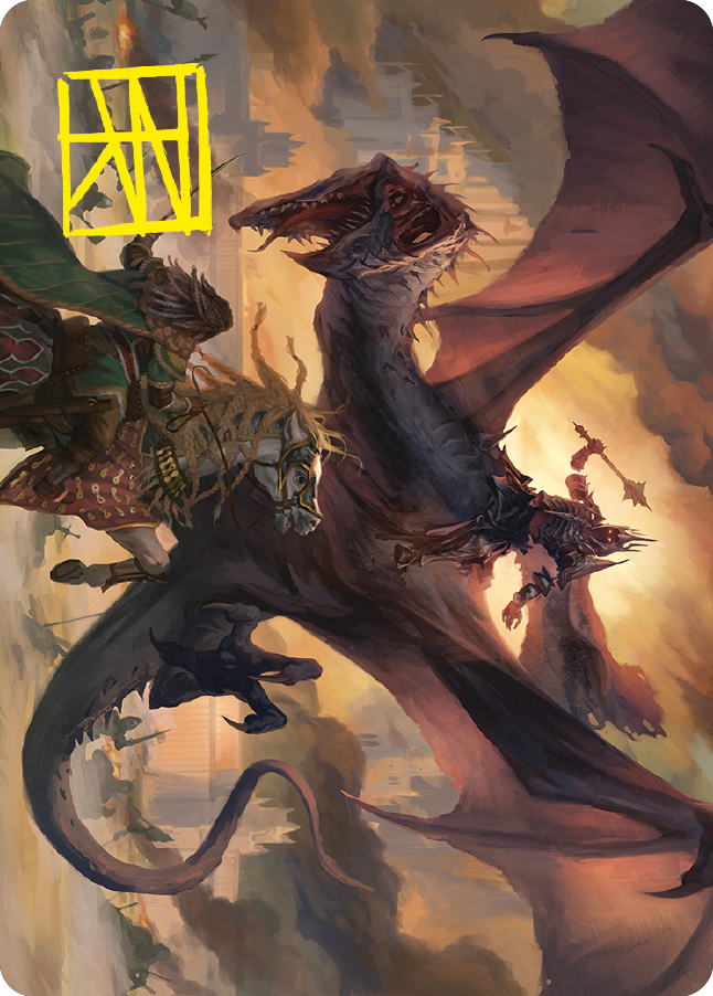 Witch-king, Bringer of Ruin Art Card (Gold-Stamped Signature) [The Lord of the Rings: Tales of Middle-earth Art Series] | Black Swamp Games