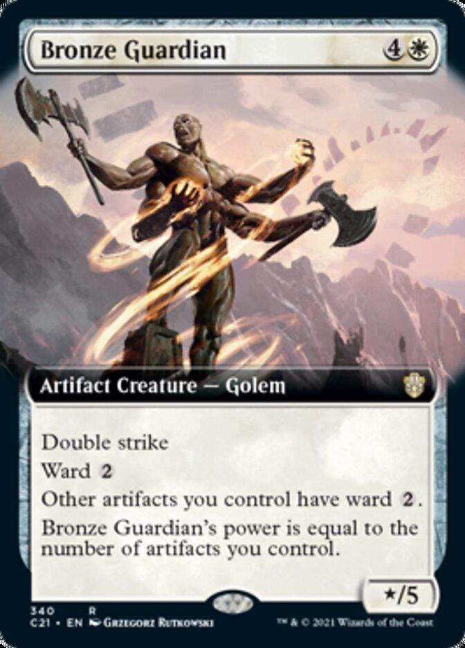 Bronze Guardian (Extended Art) [Commander 2021] | Black Swamp Games