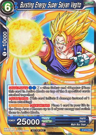 Bursting Energy Super Saiyan Vegito (Foil) (P-014) [Promotion Cards] | Black Swamp Games