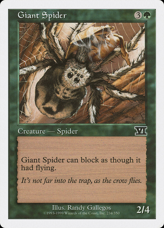 Giant Spider [Classic Sixth Edition] | Black Swamp Games