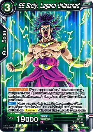 SS Broly, Legend Unleashed (BT7-069) [Assault of the Saiyans] | Black Swamp Games