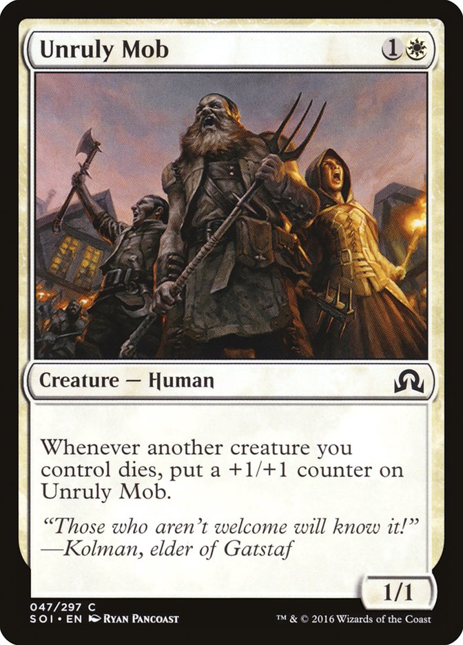 Unruly Mob [Shadows over Innistrad] | Black Swamp Games