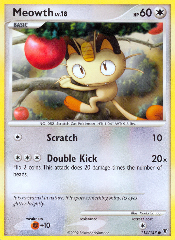 Meowth (114/147) [Platinum: Supreme Victors] | Black Swamp Games