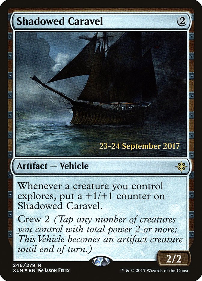 Shadowed Caravel [Ixalan Prerelease Promos] | Black Swamp Games