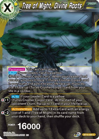 Tree of Might, Divine Roots (BT15-094) [Saiyan Showdown] | Black Swamp Games