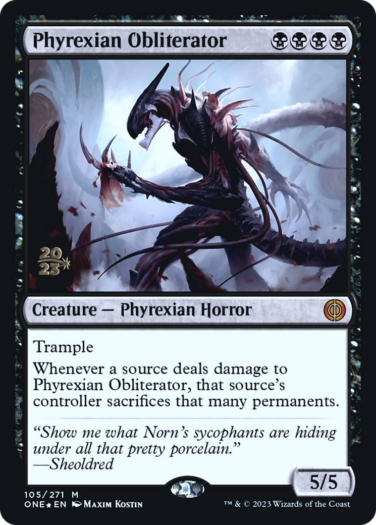 Phyrexian Obliterator [Phyrexia: All Will Be One Prerelease Promos] | Black Swamp Games