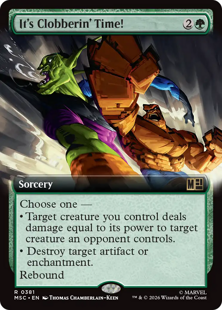 It's Clobberin' Time! (Extended Art) [Marvel Super Heroes Commander] | Black Swamp Games