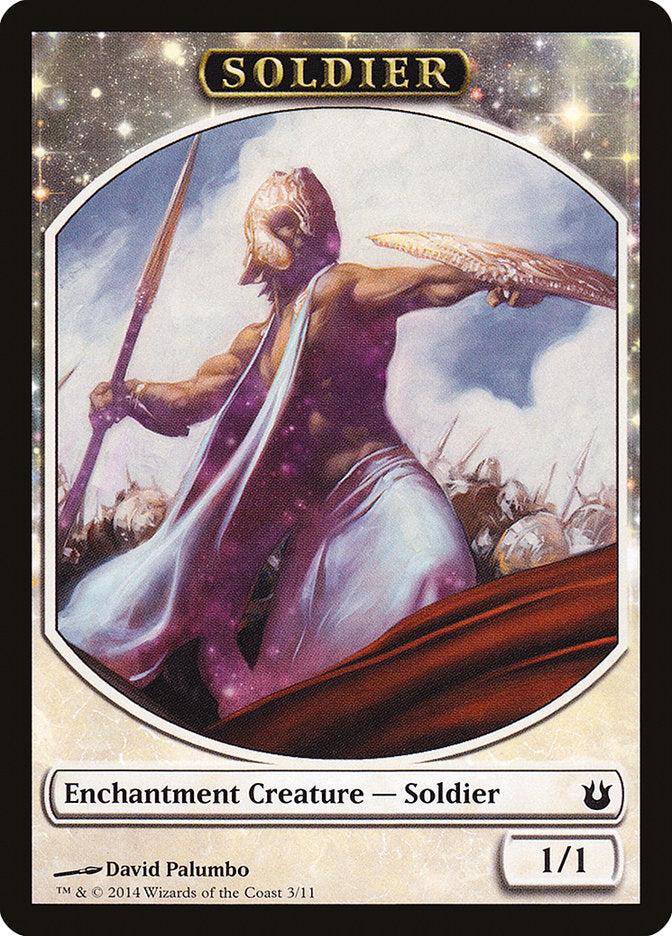 Soldier Token [Born of the Gods Tokens] | Black Swamp Games