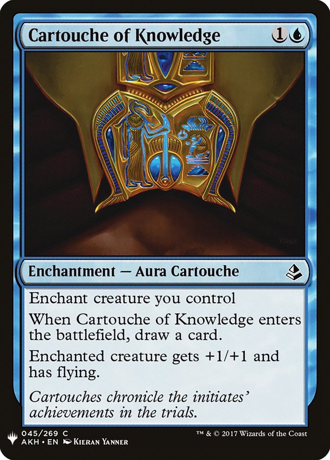 Cartouche of Knowledge [Mystery Booster] | Black Swamp Games