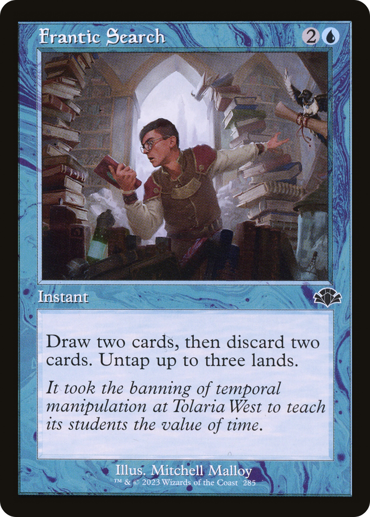 Frantic Search (Retro) [Dominaria Remastered] | Black Swamp Games