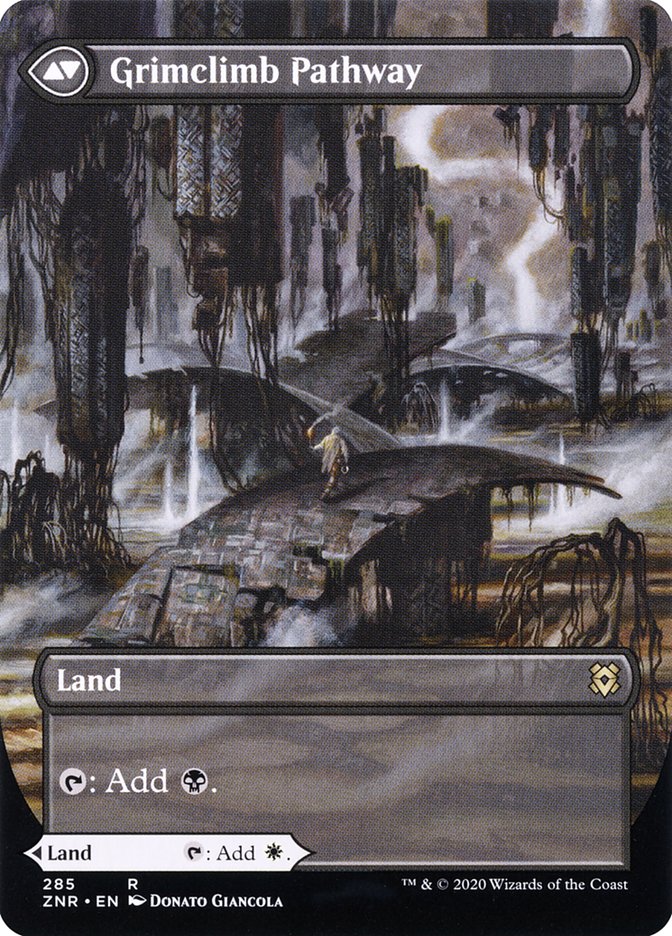 Brightclimb Pathway // Grimclimb Pathway (Borderless Alternate Art) [Zendikar Rising] | Black Swamp Games