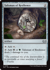 Talisman of Resilience [Duskmourn: House of Horror Commander] | Black Swamp Games