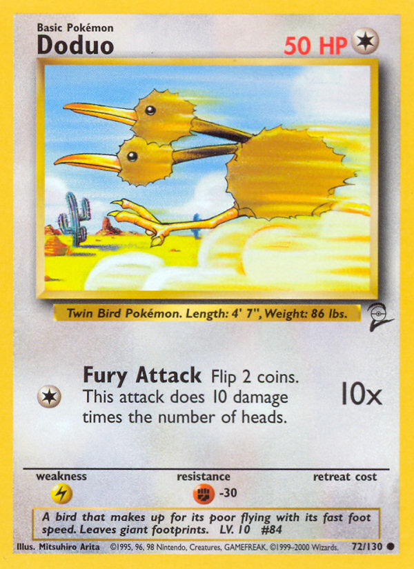 Doduo (72/130) [Base Set 2] | Black Swamp Games
