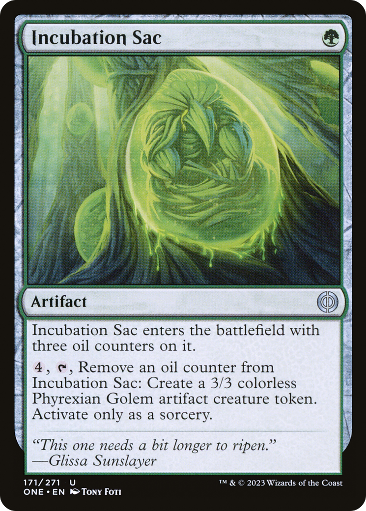 Incubation Sac [Phyrexia: All Will Be One] | Black Swamp Games
