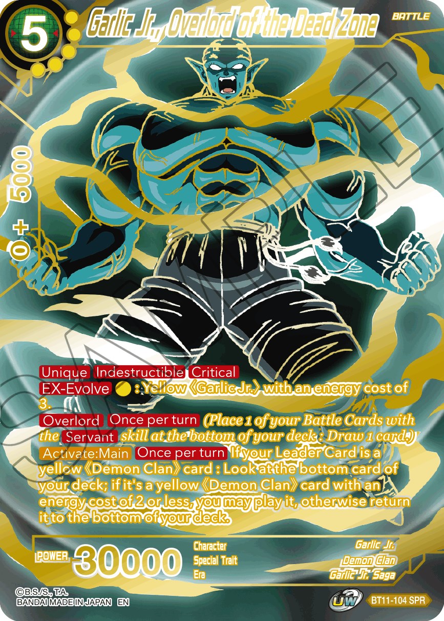 Garlic Jr., Overlord of the Dead Zone (SPR) (BT11-104) [Vermilion Bloodline] | Black Swamp Games