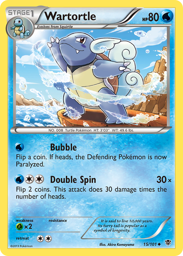 Wartortle (15/101) [Black & White: Plasma Blast] | Black Swamp Games