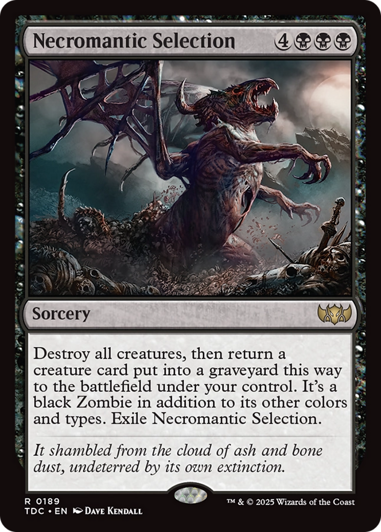 Necromantic Selection [Tarkir: Dragonstorm Commander] | Black Swamp Games