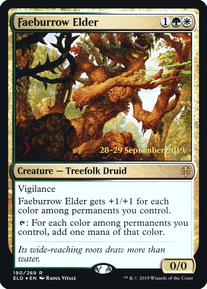 Faeburrow Elder [Throne of Eldraine Prerelease Promos] | Black Swamp Games