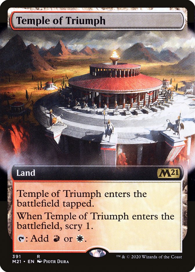 Temple of Triumph (Extended Art) [Core Set 2021] | Black Swamp Games