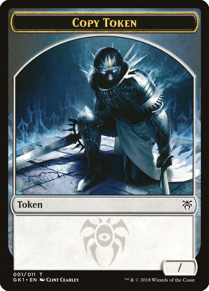 Copy // Horror Double-Sided Token [Guilds of Ravnica Guild Kit Tokens] | Black Swamp Games