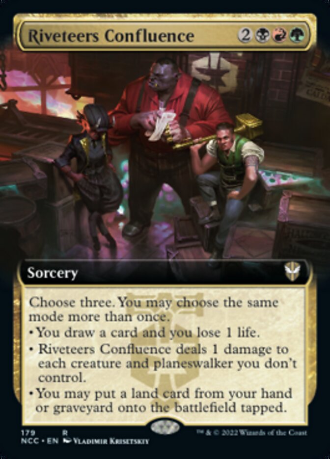 Riveteers Confluence (Extended Art) [Streets of New Capenna Commander] | Black Swamp Games