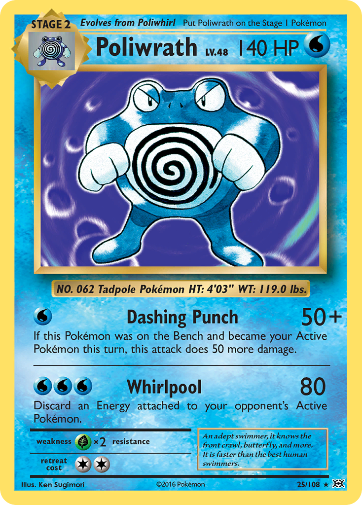 Poliwrath (25/108) [XY: Evolutions] | Black Swamp Games