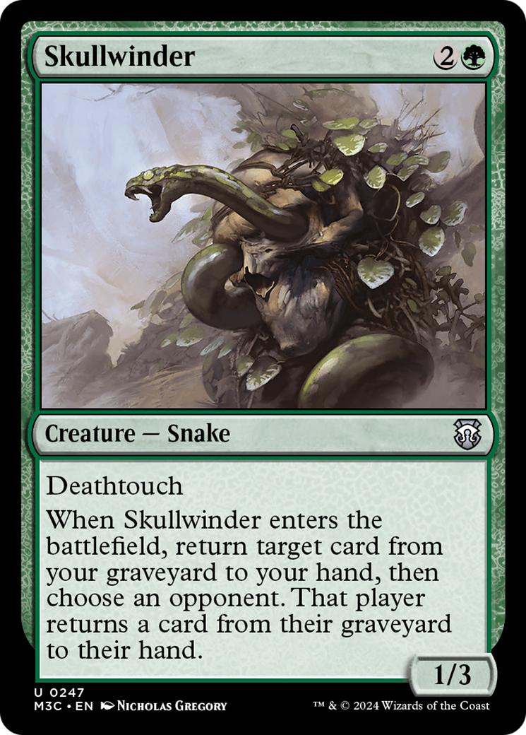Skullwinder (Ripple Foil) [Modern Horizons 3 Commander] | Black Swamp Games