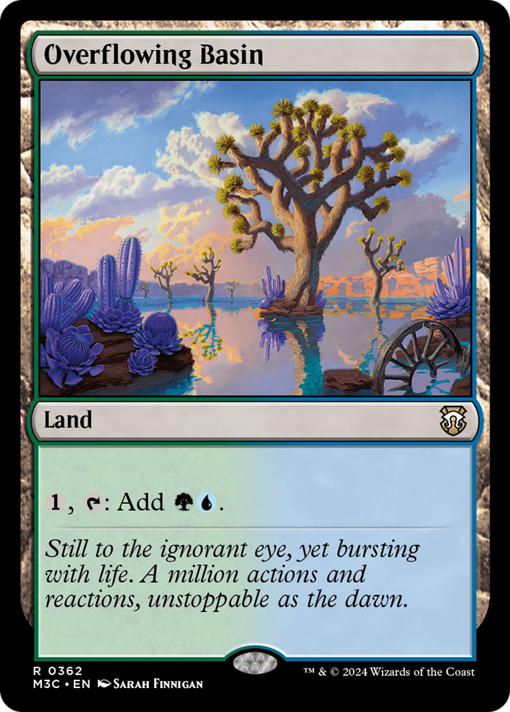 Overflowing Basin (Ripple Foil) [Modern Horizons 3 Commander] | Black Swamp Games